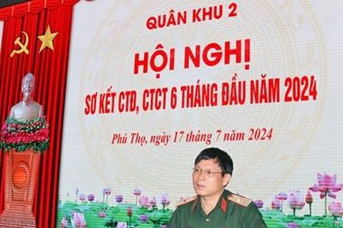 Bộ tư lệnh Quân khu 2 tổ chức Hội nghị sơ kết CTĐ, CTCT 6 tháng đầu năm