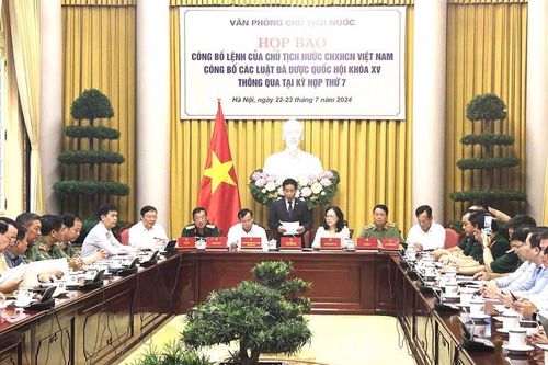 Công bố Lệnh của Chủ tịch nước đối với 6 luật vừa được Quốc hội thông qua