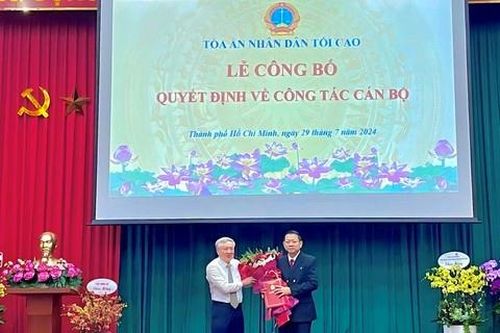 Bổ nhiệm Chánh án TAND cấp cao tại TP Hồ Chí Minh