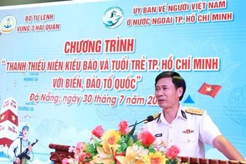 Vùng 3 Hải quân: Tổ chức Chương trình 'Thanh thiếu niên kiều bào và tuổi trẻ TP Hồ Chí Minh với biển, đảo quê hương'
