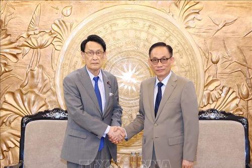 Trưởng Ban Đối ngoại Trung ương tiếp Trưởng Ban nghiên cứu chính sách Đảng Dân chủ Tự do Nhật Bản
