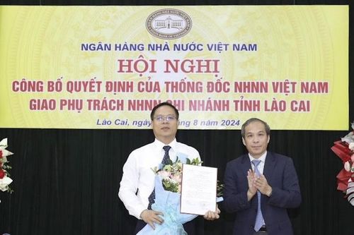 Công bố Quyết định giao phụ trách NHNN chi nhánh tỉnh Lào Cai