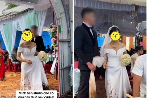Cô dâu lội bùn với chiếc váy cưới thuê, chủ studio xử lý '10 điểm'