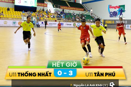 U.11 Tân Phú – U.11 Thống Nhất: Các cầu thủ phố núi thắng đậm ở ngày ra quân