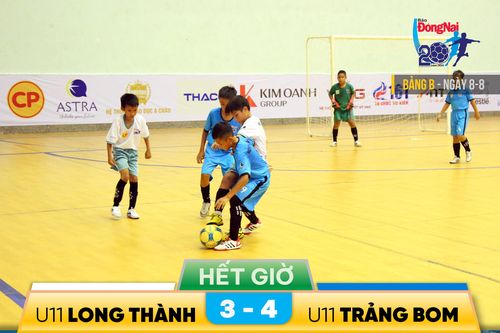Bảng B: U.11 Trảng Bom - U.11 Long Thành: Kịch tính đến phút cuối cùng của trận đấu
