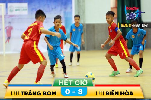 Kết quả trận đấu U.11 Trảng Bom - U.11 Biên Hòa
