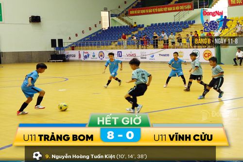 Kết quả trận đấu U.11 Trảng Bom - U.11 Vĩnh Cửu