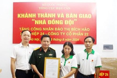 Tổng cục Hậu cần khánh thành và bàn giao 'Nhà đồng đội'