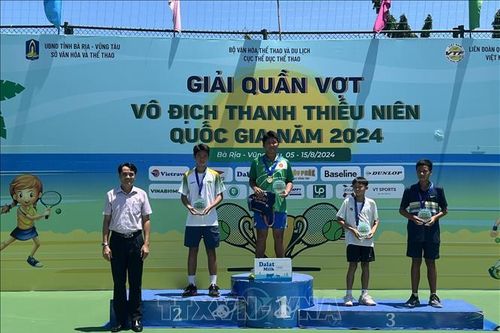 Bế mạc Giải Quần vợt vô địch Thanh thiếu niên Quốc gia 2024