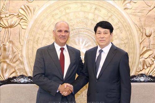 Thường trực Ban Bí thư Lương Cường tiếp Tổng Bí thư Đảng Cộng sản Bồ Đào Nha