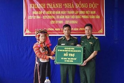Bộ đội Biên phòng tỉnh Lai Châu khánh thành, bàn giao 'Nhà đồng đội'