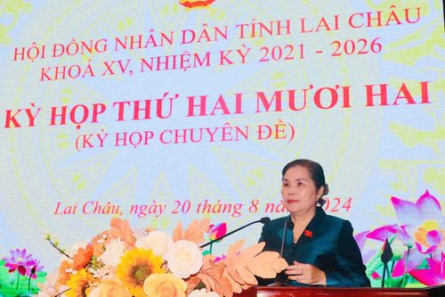 Kỳ họp thứ hai mươi hai (kỳ họp chuyên đề) HĐND tỉnh Lai Châu khóa XV, nhiệm kỳ 2021-2026