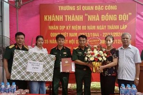 Trường Sĩ quan Đặc công khánh thành và bàn giao 'Nhà đồng đội'