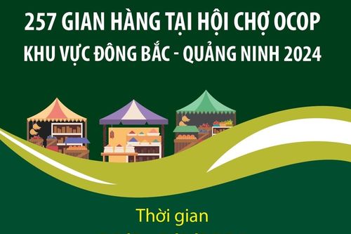 257 gian hàng tại Hội chợ OCOP khu vực Đông Bắc - Quảng Ninh 2024