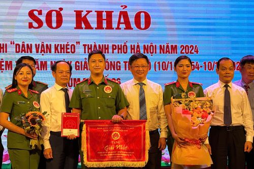 Đoàn Công an thành phố đoạt Giải Nhất sơ khảo Hội thi 'Dân vận khéo' Cụm thi số 6