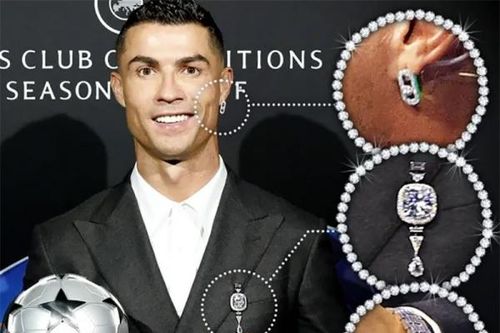 Choáng với bộ trang sức kim cương của Cristiano Ronaldo
