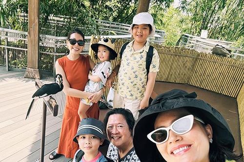Con chung - con riêng nhà 'nàng Pao' Đỗ Hải Yến và chồng đại gia đi du lịch cùng nhau