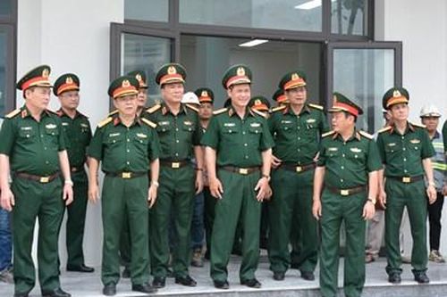 Thượng tướng Vũ Hải Sản kiểm tra xây dựng cơ bản tại Trung tâm 286
