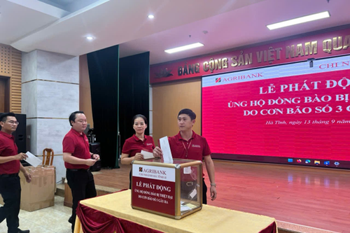 Agribank Hà Tĩnh II: Hướng tới đồng bào vùng lũ miền Bắc – đoàn kết và yêu thương