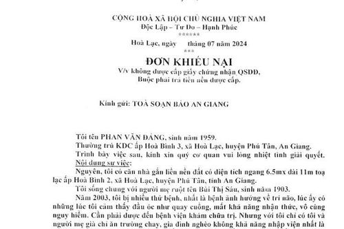 Trả lời đơn của ông Phan Văn Đảng