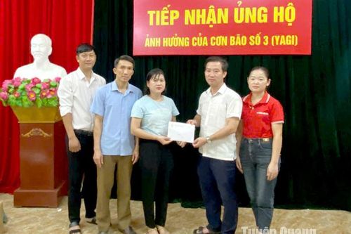 Trên 33 triệu đồng hỗ trợ người dân bị ảnh hưởng bởi cơn bão số 3