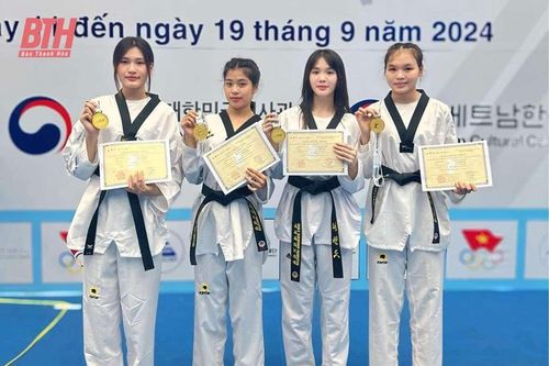 VĐV Thanh Hóa giành 9 huy chương tại Giải vô địch Teakwondo các CLB quốc gia năm 2024