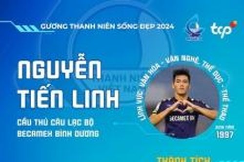 Tiền đạo Tiến Linh và những nghĩa cử cao đẹp đối với cộng đồng
