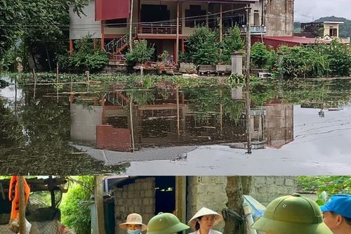 Hàng trăm hộ dân khu phố Ngọc Bồ vừa dọn nhà sau lũ thì lại ngập lụt