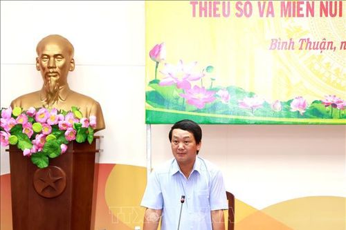 Đoàn công tác của Ủy ban Dân tộc làm việc tại tỉnh Bình Thuận