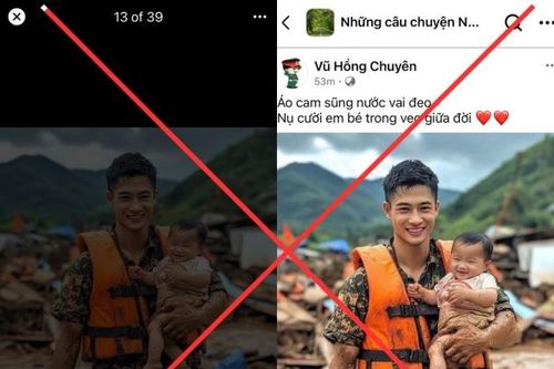 Bức ảnh 'chiến sĩ bế em nhỏ' và lời cảnh tỉnh về mặt tối của công nghệ AI