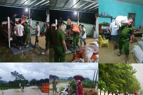 Công an huyện Cẩm Thủy hỗ trợ di dời gần 1.000 người dân có nguy cơ bị ảnh hưởng bởi mưa, lũ