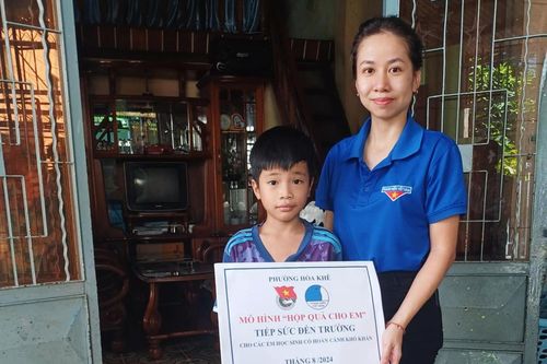 Ý nghĩa mô hình 'Hộp quà cho em' ở phường Hòa Khê