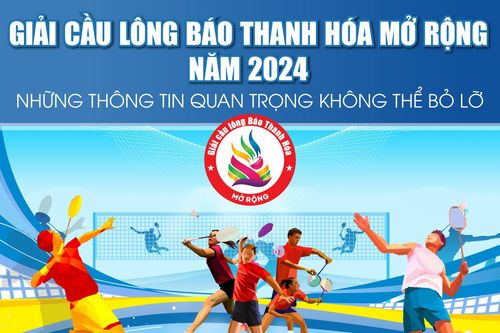 Giải cầu lông Báo Thanh Hóa mở rộng năm 2024: Những thông tin quan trọng không thể bỏ lỡ