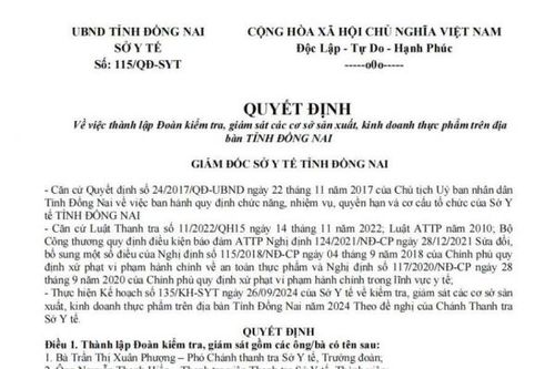 Bộ Y tế cảnh báo thủ đoạn giả danh các đoàn thanh, kiểm tra về an toàn thực phẩm tại 20 tỉnh, thành