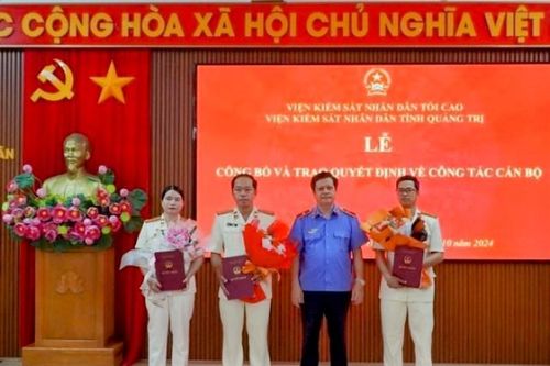 VKSND tỉnh Quảng Trị điều động, bổ nhiệm nhiều cán bộ, lãnh đạo