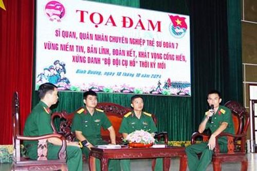 Sư đoàn 7 (Quân đoàn 4) tọa đàm sĩ quan trẻ năm 2024