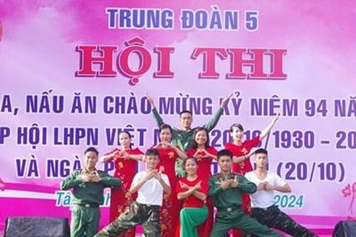 Sôi nổi hoạt động chào mừng Ngày Phụ nữ Việt Nam tại Sư đoàn 5