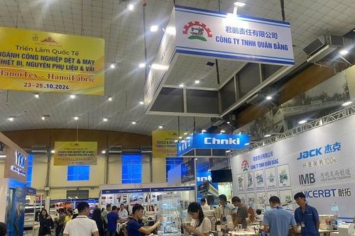 Nhiều thương hiệu nổi tiếng tham gia triển lãm công nghiệp dệt may