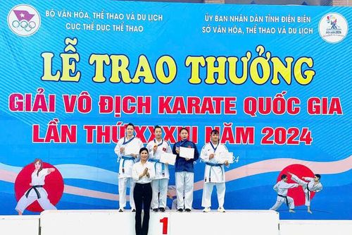 An Giang đoạt 2 huy chương tại Giải vô địch Karate quốc gia