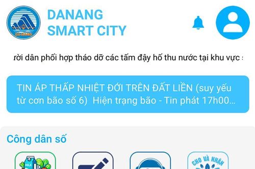 Danang SmartCity thêm tính năng mua hộ nhu yếu phẩm cho người dân mùa mưa bão
