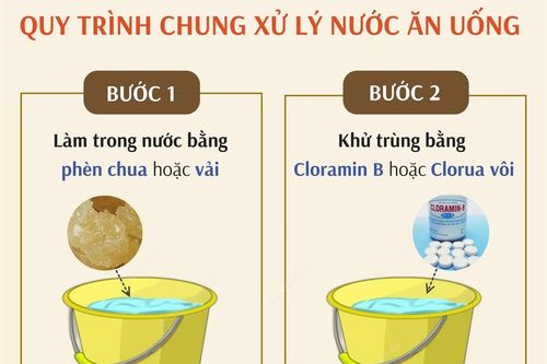 Mùa mưa lũ: Quy trình chung xử lý nước ăn uống