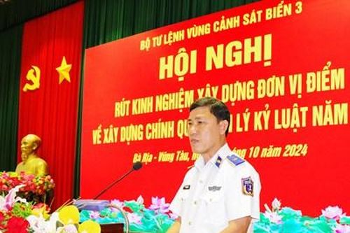 Bộ tư lệnh Vùng Cảnh sát biển 3 duy trì nghiêm chế độ, nền nếp chính quy