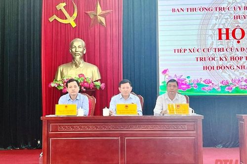 Đại biểu HĐND tỉnh tiếp xúc cử tri huyện Hà Trung