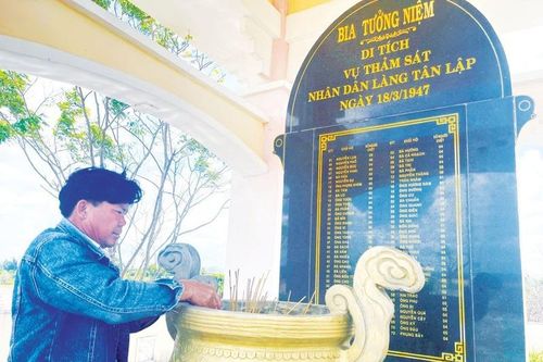 Gia Lai đề nghị xếp hạng di tích quốc gia đối với địa điểm vụ thảm sát Tân Lập 1947