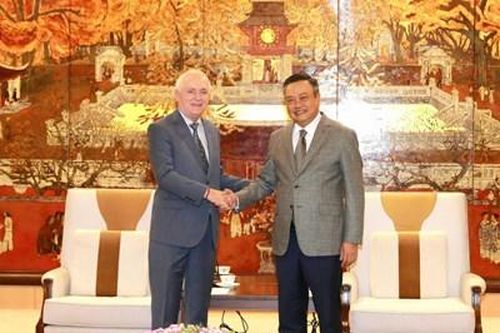 Chủ tịch UBND TP Hà Nội Trần Sỹ Thanh tiếp Đại sứ Argentina tại Việt Nam