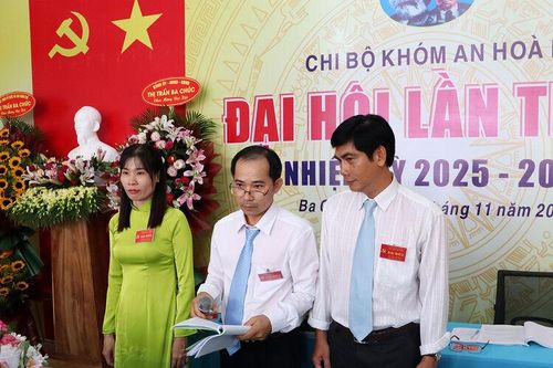 Đại hội Chi bộ khóm An Hòa B lần thứ X, nhiệm kỳ 2025 - 2027