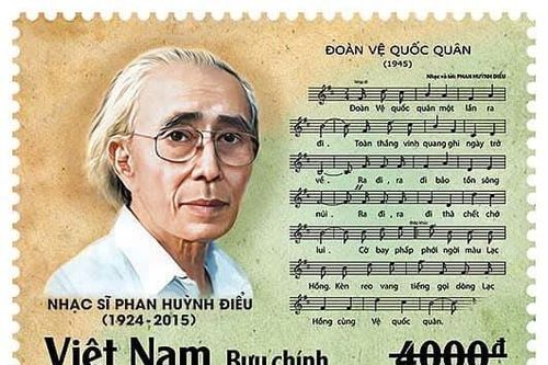 Phát hành bộ tem kỷ niệm 100 năm sinh nhạc sĩ Phan Huỳnh Điểu