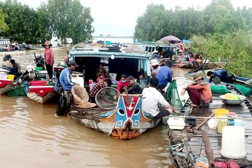Chợ quê mùa nước nổi