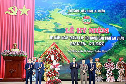 Lễ kỷ niệm 50 năm Ngày thành lập Hội Nông dân tỉnh Lai Châu
