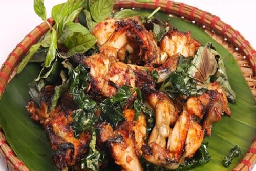 Cách làm ếch nướng lá lốt đơn giản